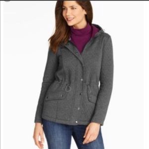 Grey quilted Talbots Jacket